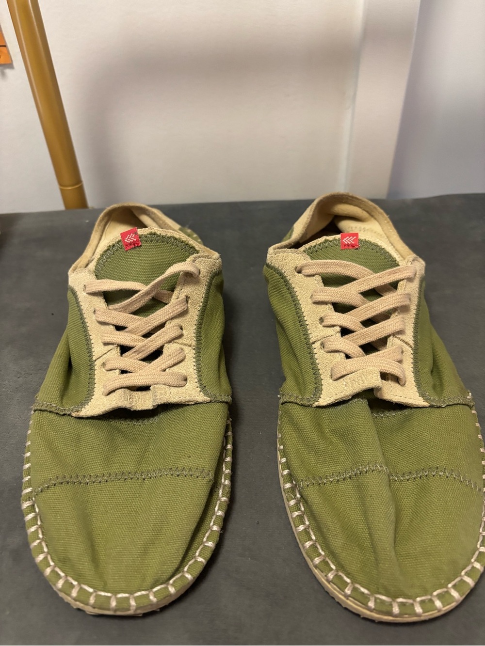 Havianas Casual Olive Green Canvas Lace-Up Shoes